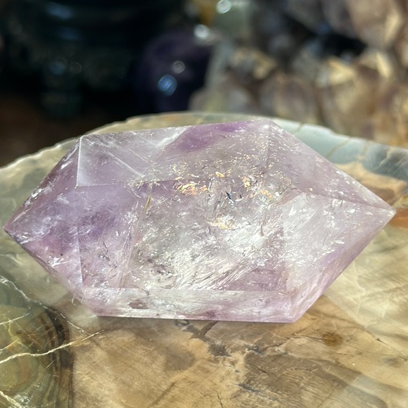 Amethyst DT Crystal Point With Rainbows! - Picture 3 of 10
